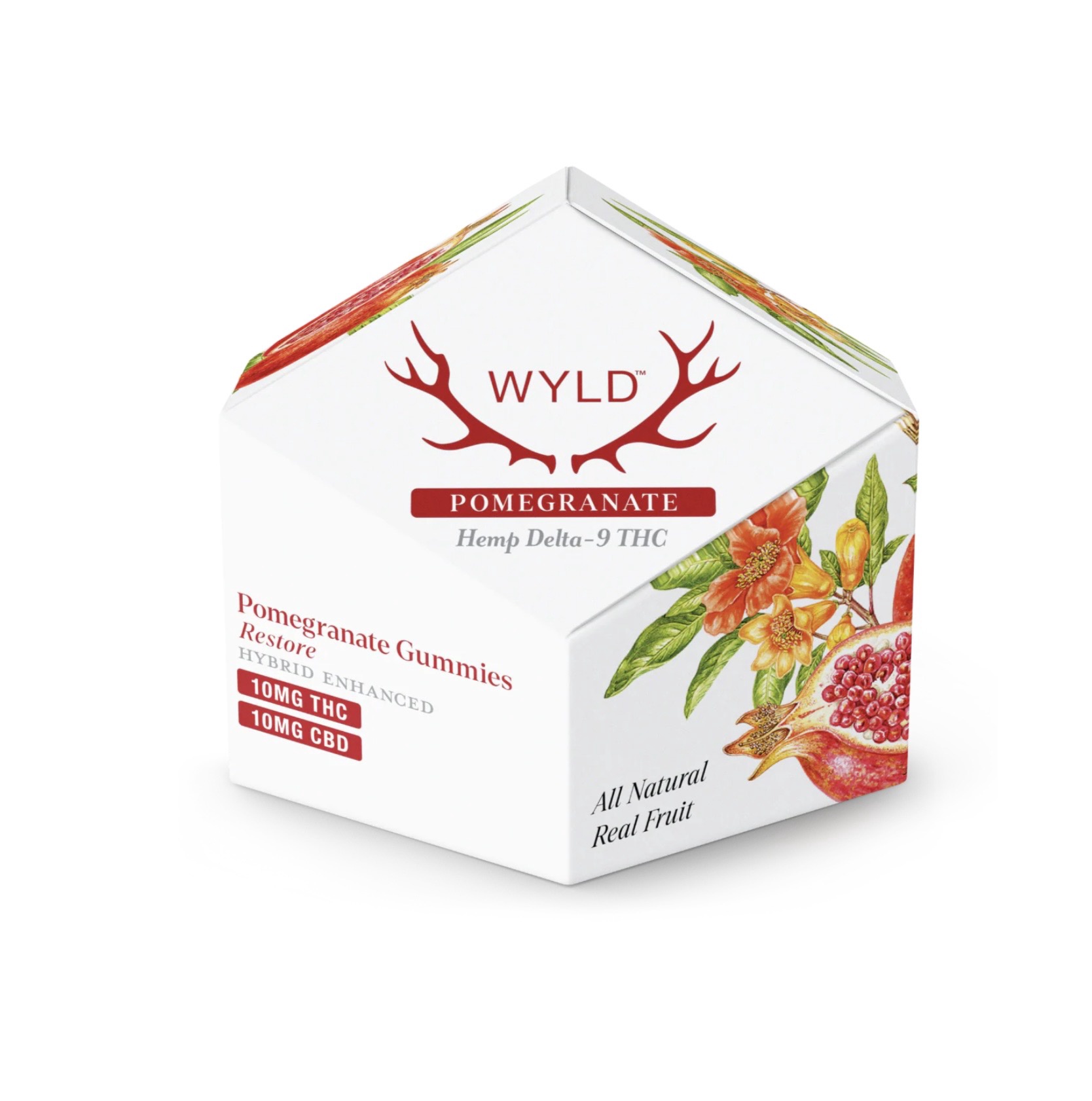 Pomegranate 1:1 CBD + Hybrid Enhanced Gummies 50mg